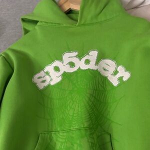 Sp5der Green Hoodie Sweater ‼️real‼️